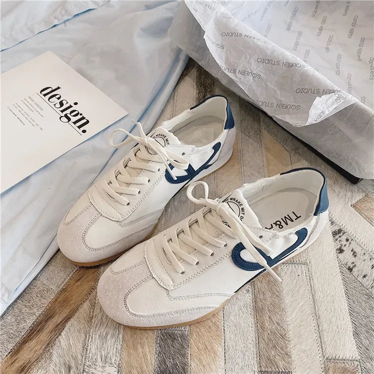 Women's Sneakers White Platform Woman Flats Sports Shoes Female Lightweight Vulcanized Shoes Ladies Casual Comfortable Trainers GlowCart