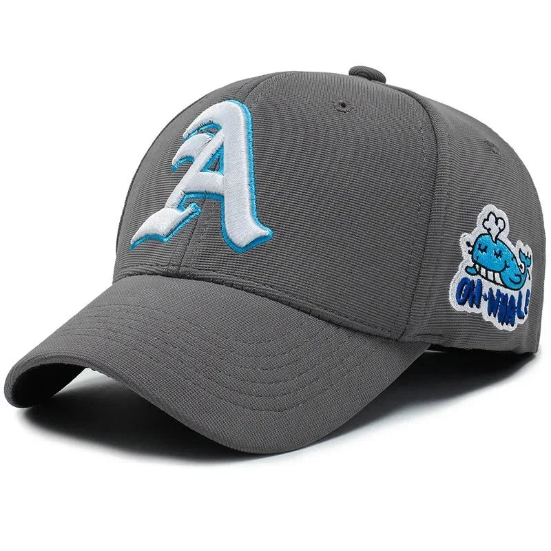 Embroidery Fitted Full Stretch Closed Letters Flexible Cap GlowCart