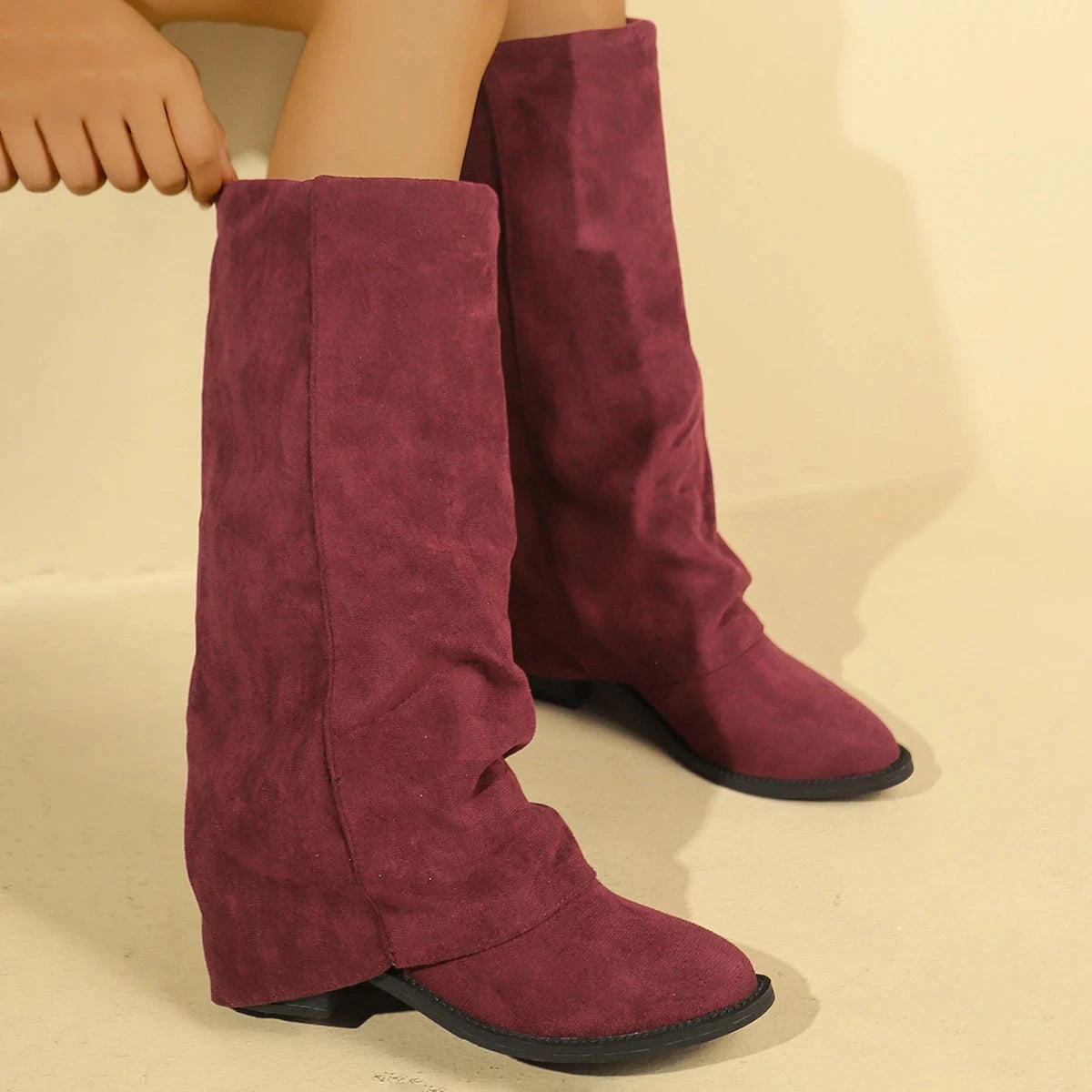 Women Fashion Outdoor High Boots Knee High Boots Trend GlowCart