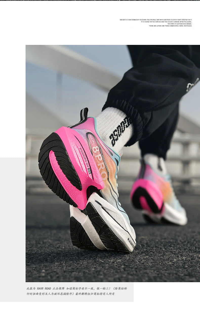 Speciality Carbon Plate Sports Running Shoes Marathon Air Cushion Men Breathable Lightweight Women Comfortable Nonskid Sneakers GlowCart