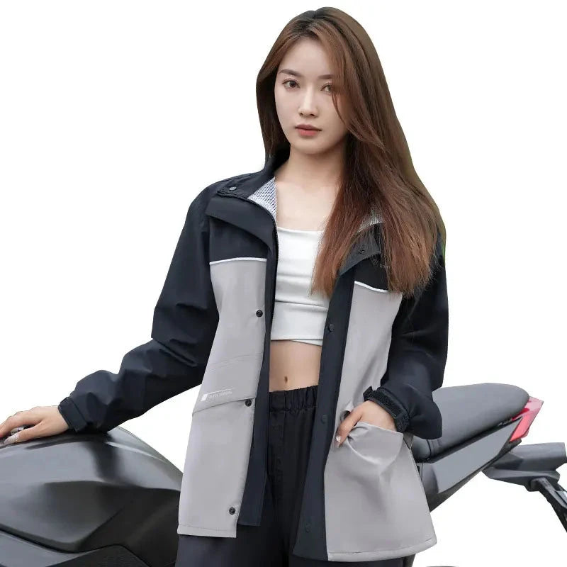Motorcycle Raincoat Suit Rainstorm Prevention Jacket Pants GlowCart