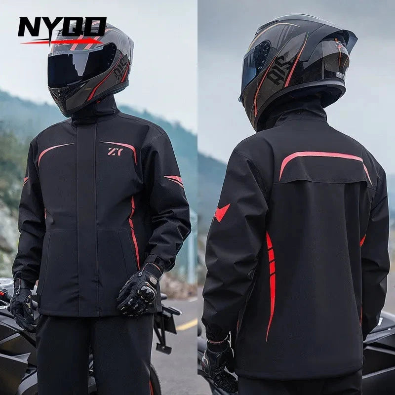 Rain Proof Riding Suit Motorcycle Raincoat for Men and Women GlowCart