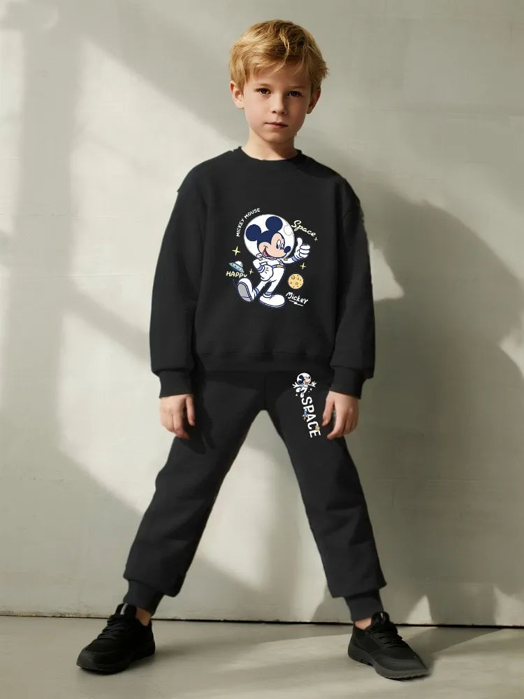 2025 Autumn New Casual Sweatshirt Sets for Boys 0-8years Kids O Neck Hoodies and Sweatpantt 2pcs Suit Disney Child Tracksuit GlowCart