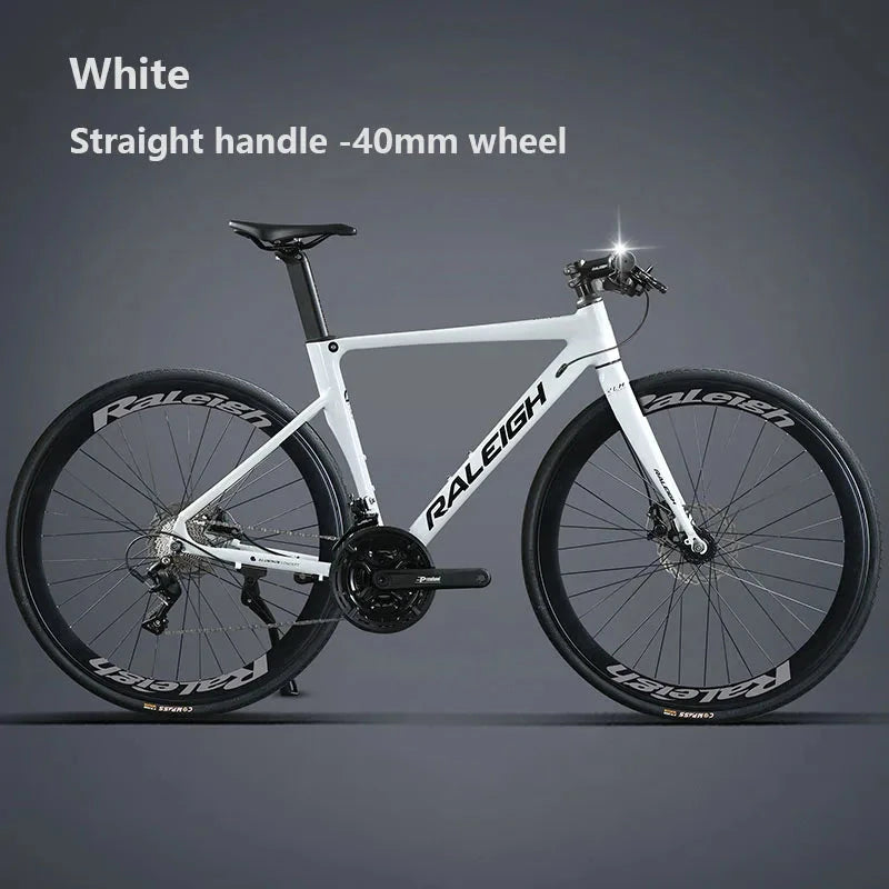 Aluminum Alloy Gravel Road Bicycle ,16/18/24/27 speed Racing Bike with 40/60mm wheel,Gravel Bike For Man Women Adult Student GlowCart