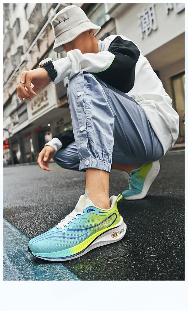 Summer Men's Running Shoes New Professional Carbon Plate