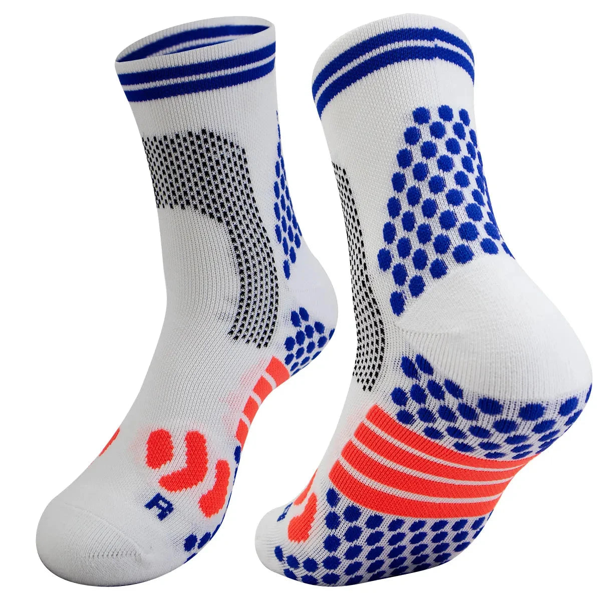 Pair of Football Socks Men's Sports Socks Mid-calf Socks Silicone Non-slip Dot Socks Basketball Yoga Socks for Women GlowCart