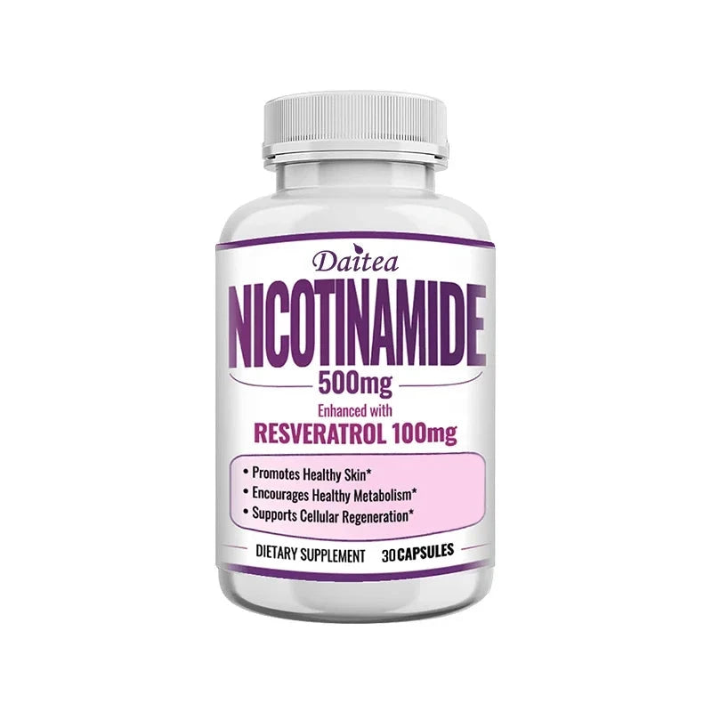 Niacinamide Vitamin B3 Capsules - Supports Brain Function GlowCart