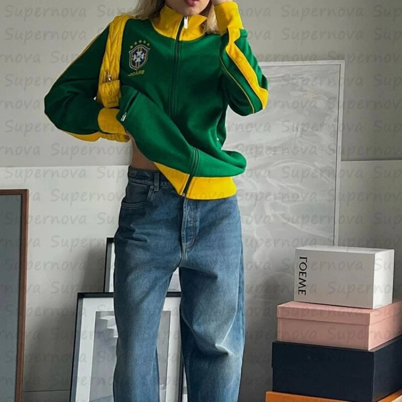 Spring and Autumn Single Wear Windbreaker Coat Color GlowCart