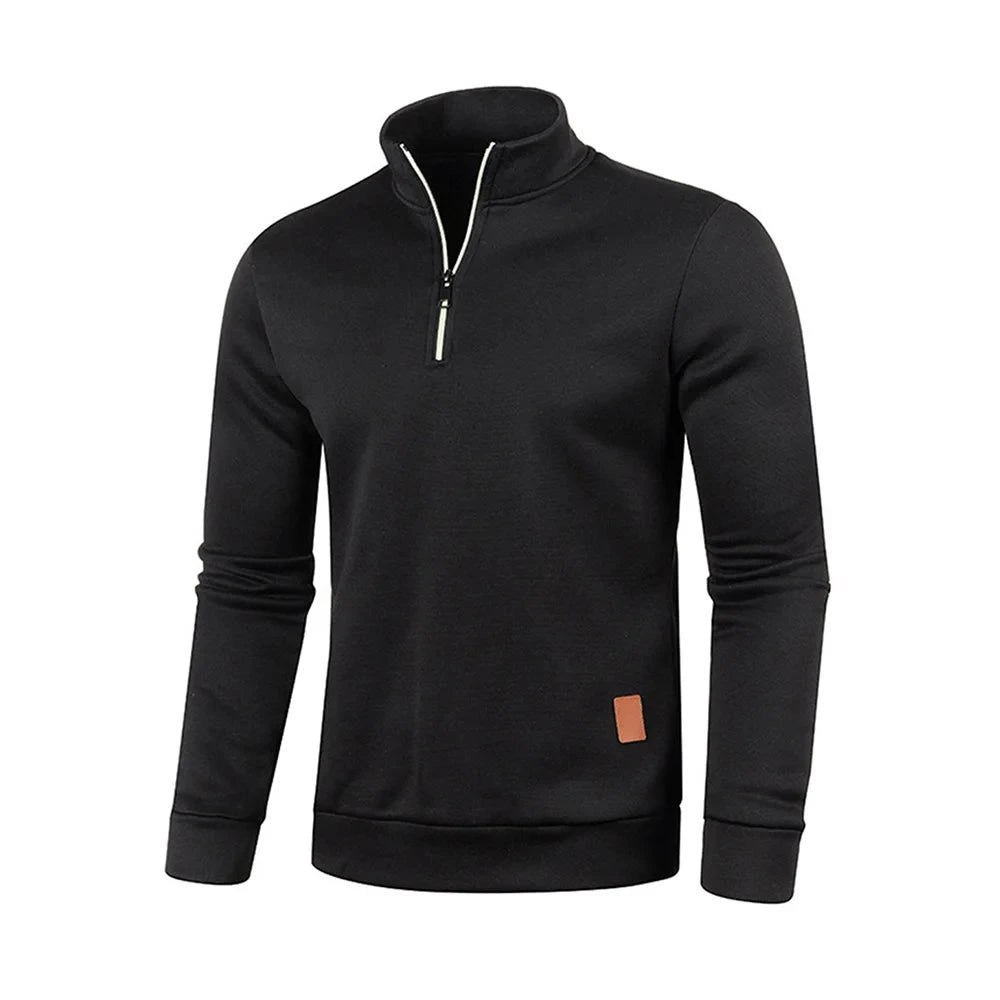 Men Sweatshirts Spring Thicker Pullover Half Zipper Pullover GlowCart