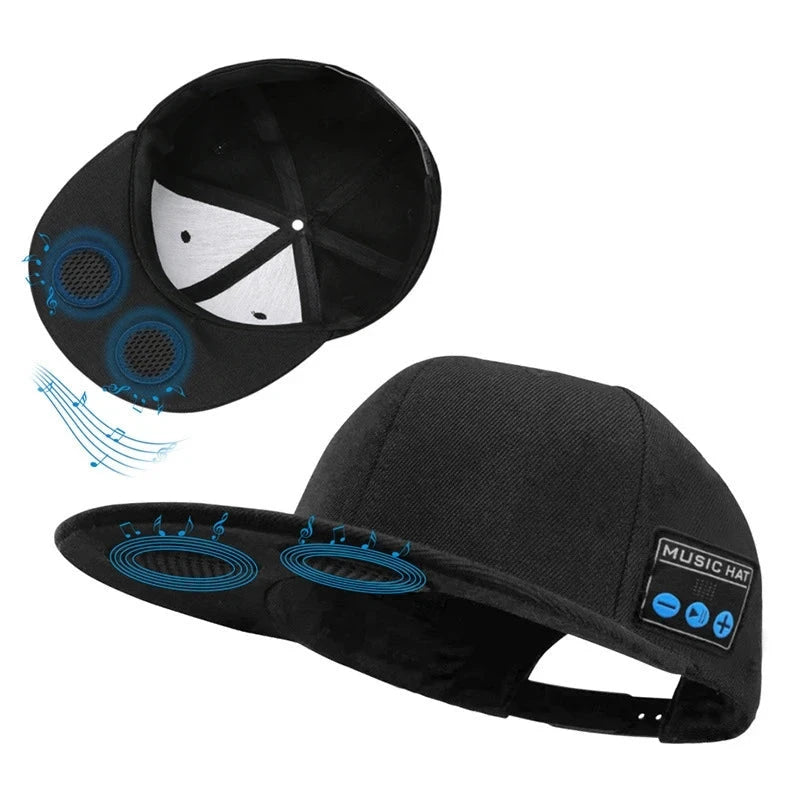 Wireless Outdoor Hat Headphone with Bluetooth Speakers GlowCart