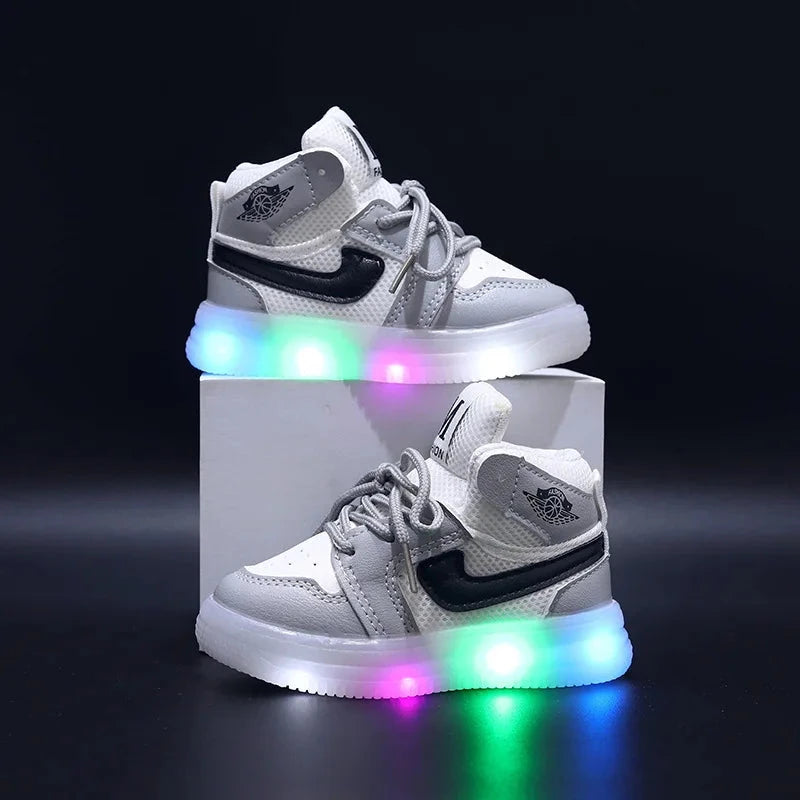 Children Shoe Spring and Autumn Boys Girls Lighted Sneakers Glowing Shoe Soft Soled Breathable Casual Infant Toddler Shoes GlowCart