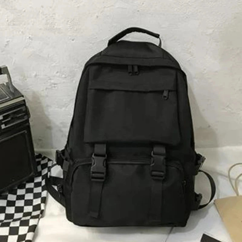 Simple Backpacks Large Capacity Travel Bag Solid Harajuku GlowCart