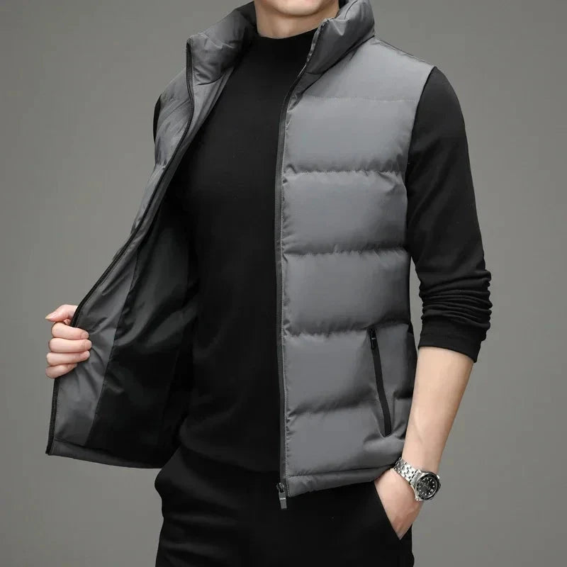 2024 Winter Vest Jacket Men's Light Luxury Thick Warm GlowCart