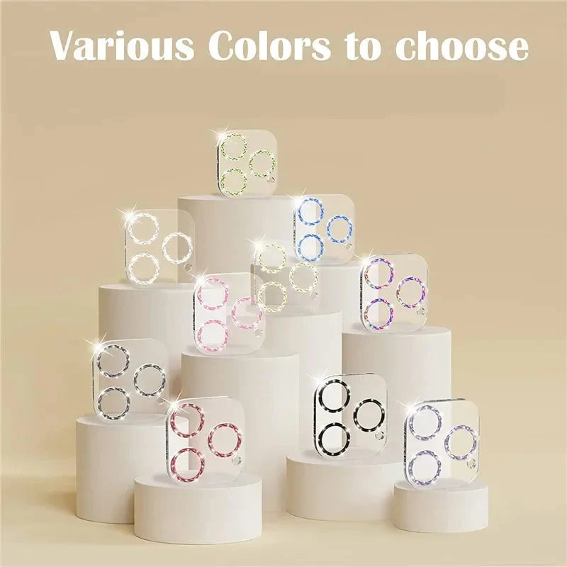 Bling Glitter Diamond Clear Camera Lens Protector Case for GlowCart