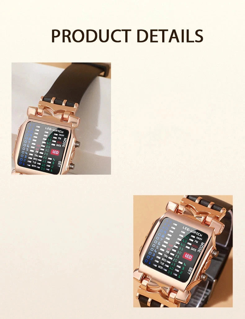 LED Watch Men Fashion Creative Crab Type Electronic Watch GlowCart