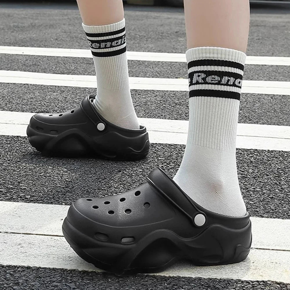 BASATU Women's Fashion Chunky Platform Sandals Summer Thick GlowCart