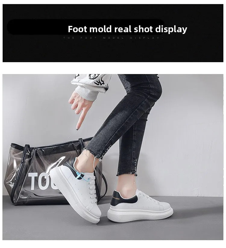 2025 Men Causal Shoes Pring Brand Spring Designer Wedges White Sneakers Platform Tenis Feminino Trainers Female Walking GlowCart