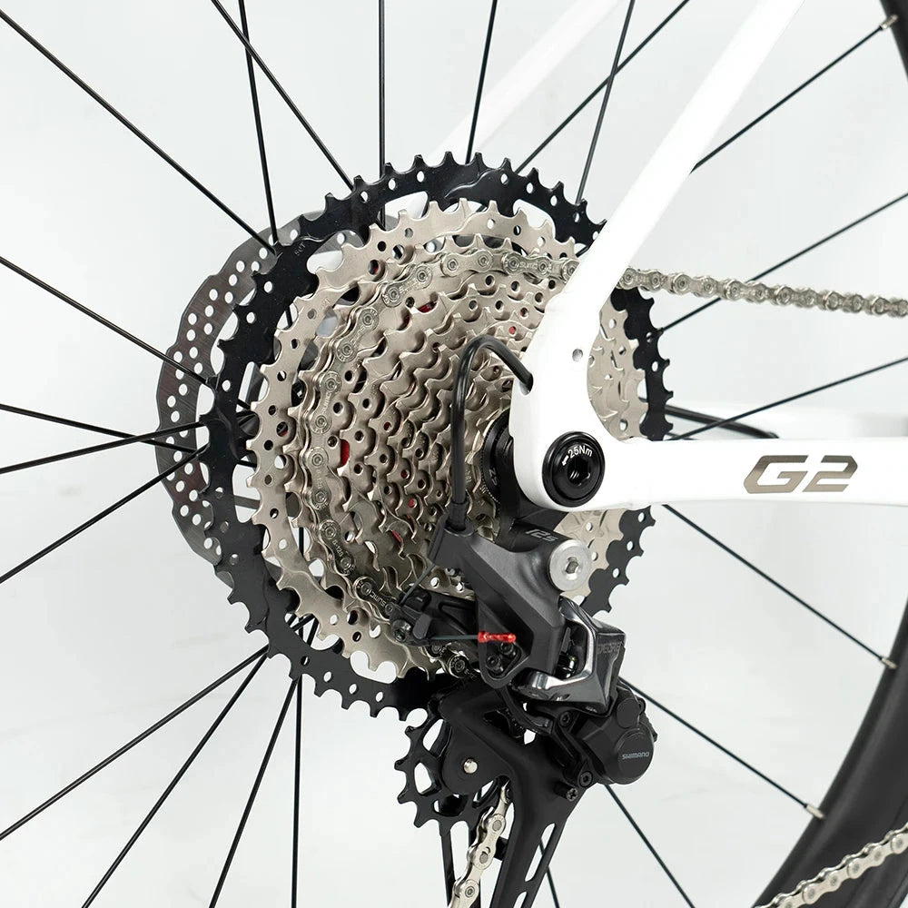 TWITTER Gravel G2 Flat Handle DEORE M6100-12S,Off-Road  Aluminum Road Bike,Hydraulic Oil Disc Brake 700*45C велосипед bicicletas GlowCart