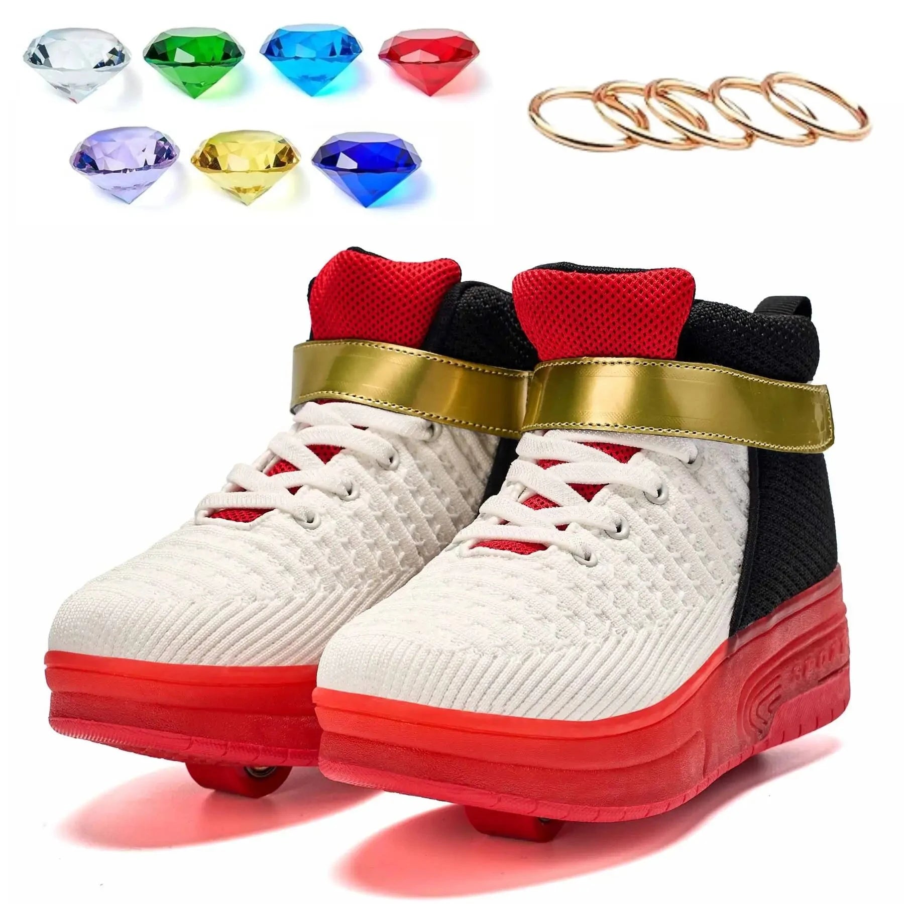 Shadow The Hedgehog shoes shadow roller skate sonic shoes For boys girls kids GlowCart