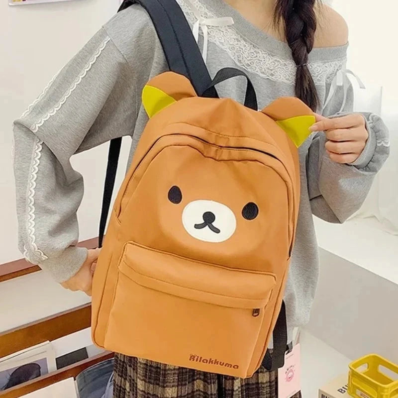 Kawaii Bear Rilakkumas Backpack Large Capacity Backpack GlowCart