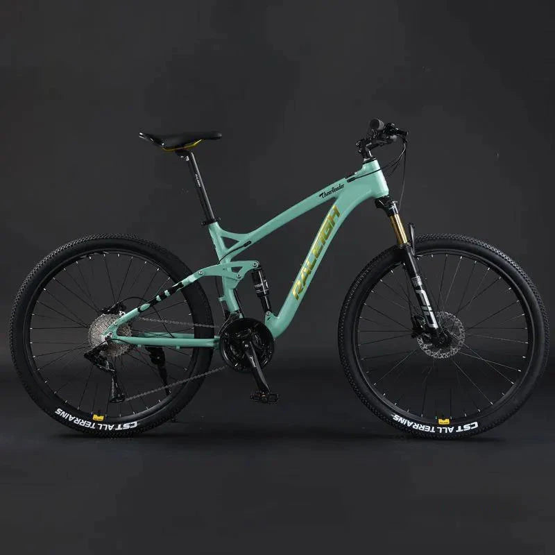 Aluminum Frame Fashion Full Suspension Bicycle Bicicletas 26 27.5 29 Inch Mountain Bike Racing Bike GlowCart