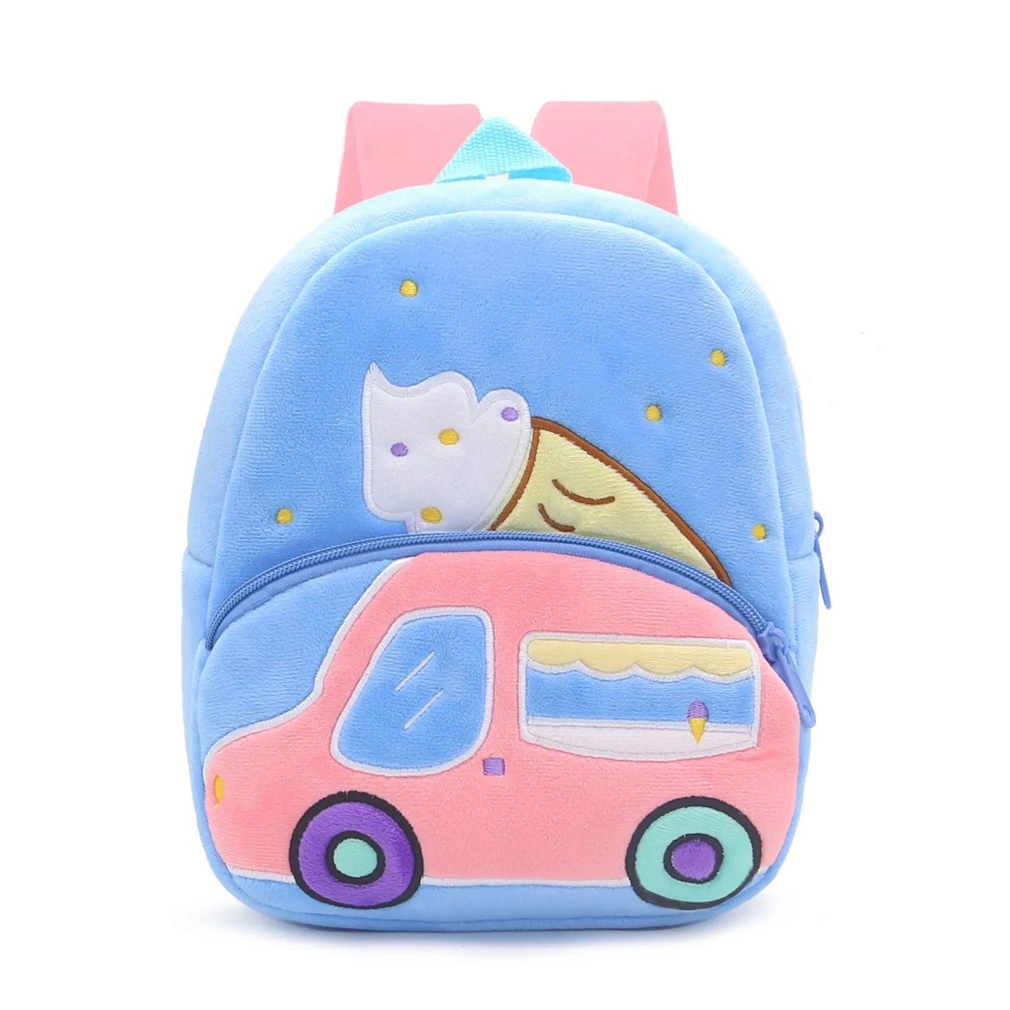 2-4 years old kids engineering backpack cartoon excavator backpack plush kids small school bag toy backpack GlowCart