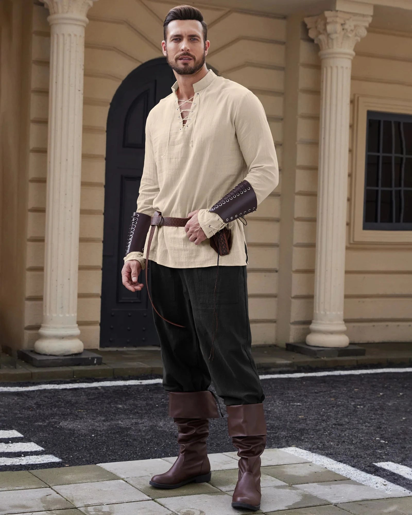 Men's Medieval Viking shirt Renaissance Shirt Pirate Men's GlowCart