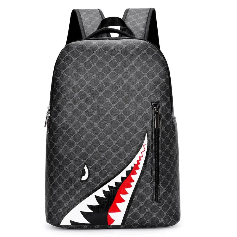 Men's Backpack Plaid High School College Bag 15-inch Laptop GlowCart