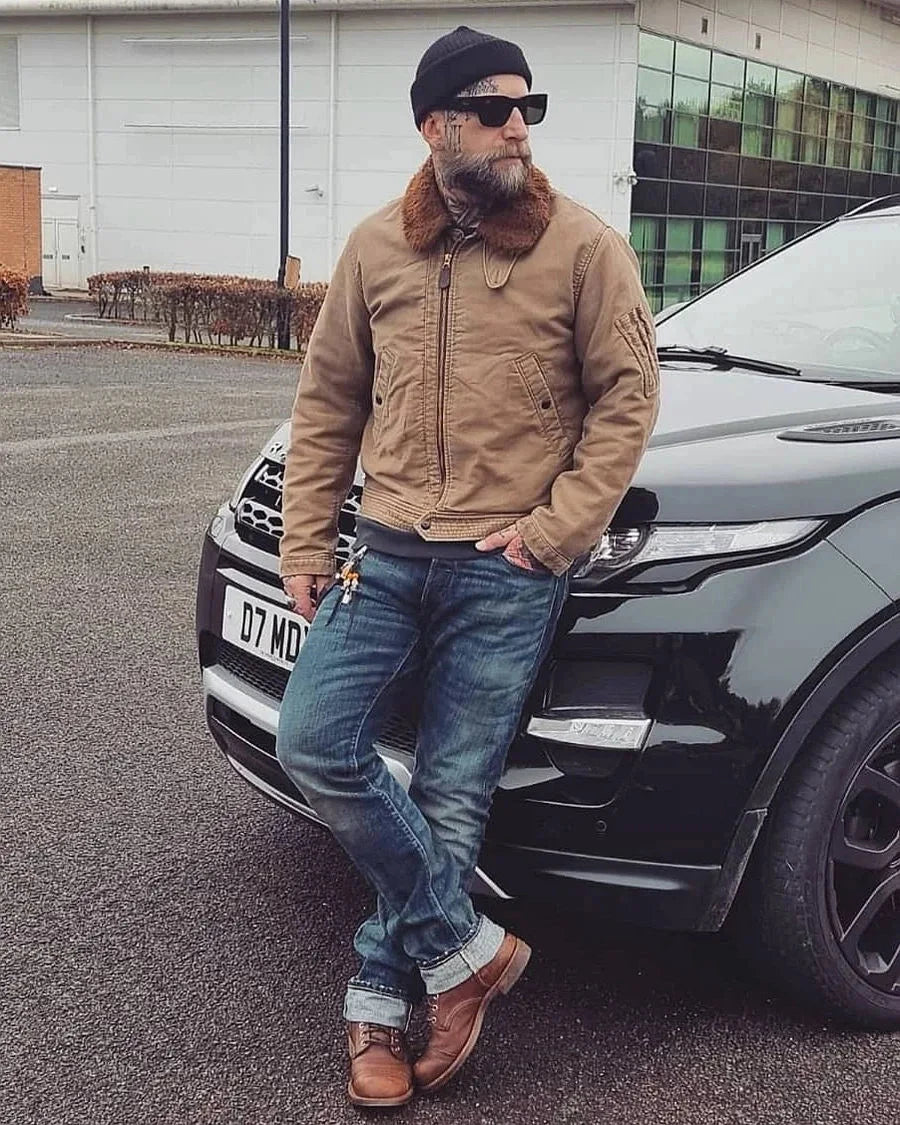 American Vintage Amekaji 100% Cotton JUNGLE CLOTH JACKET GlowCart