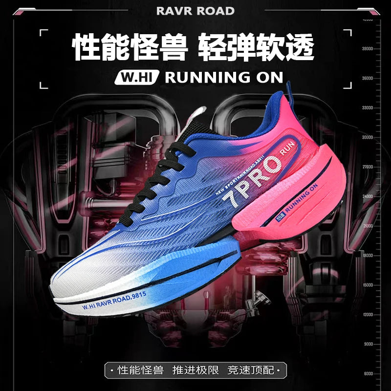 Speciality Carbon Plate Sports Running Shoes Marathon Air Cushion Men Breathable Lightweight Women Comfortable Nonskid Sneakers GlowCart
