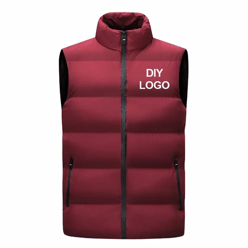 Sleeveless Vest Men's Stand Collar Thicken Jacket Down GlowCart