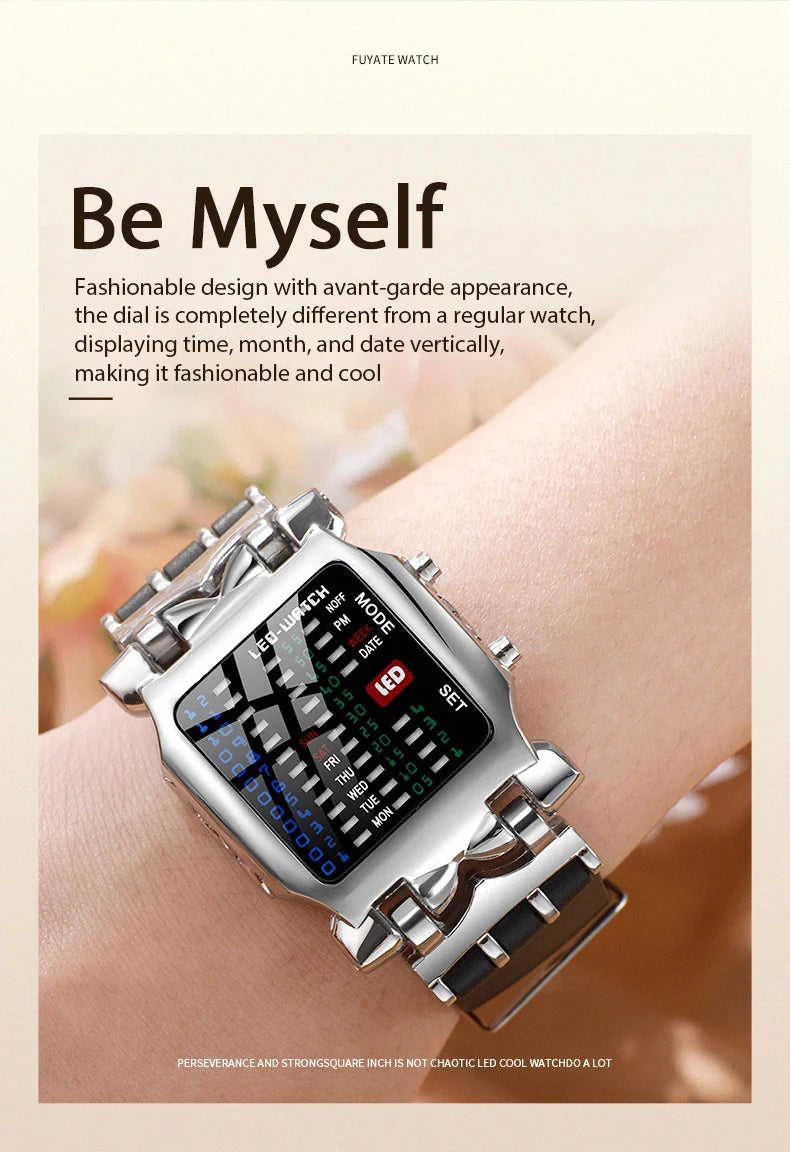 LED Watch Men Fashion Creative Crab Type Electronic Watch GlowCart