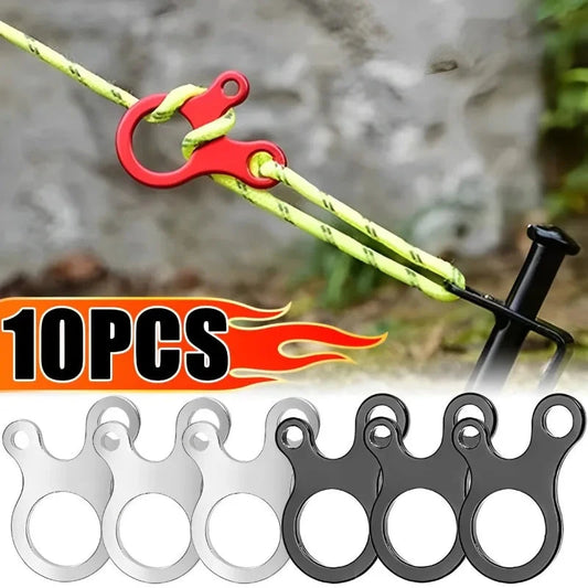 5/10pcs Tent Wind Rope Buckle 3 Hole Outdoor Camping GlowCart