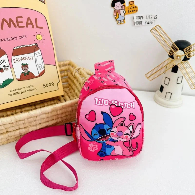 Disney Cartoon Stitch Children Chest Bag Fashion Crossbody GlowCart