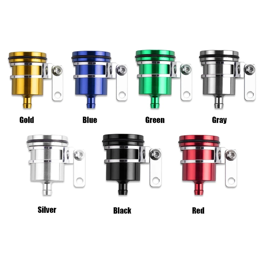 Aluminum Alloy Motorcycle Brake Fluid Reservoir Clutch Tank Oil Fluid Cup Brake Fluid Reservoir Motorcycle Refitting Accessories GlowCart