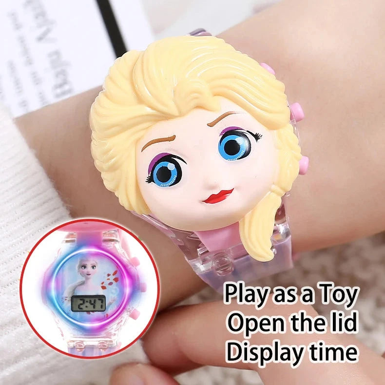 Luminous Cartoon Children's Watches Boys Colorful Flash GlowCart