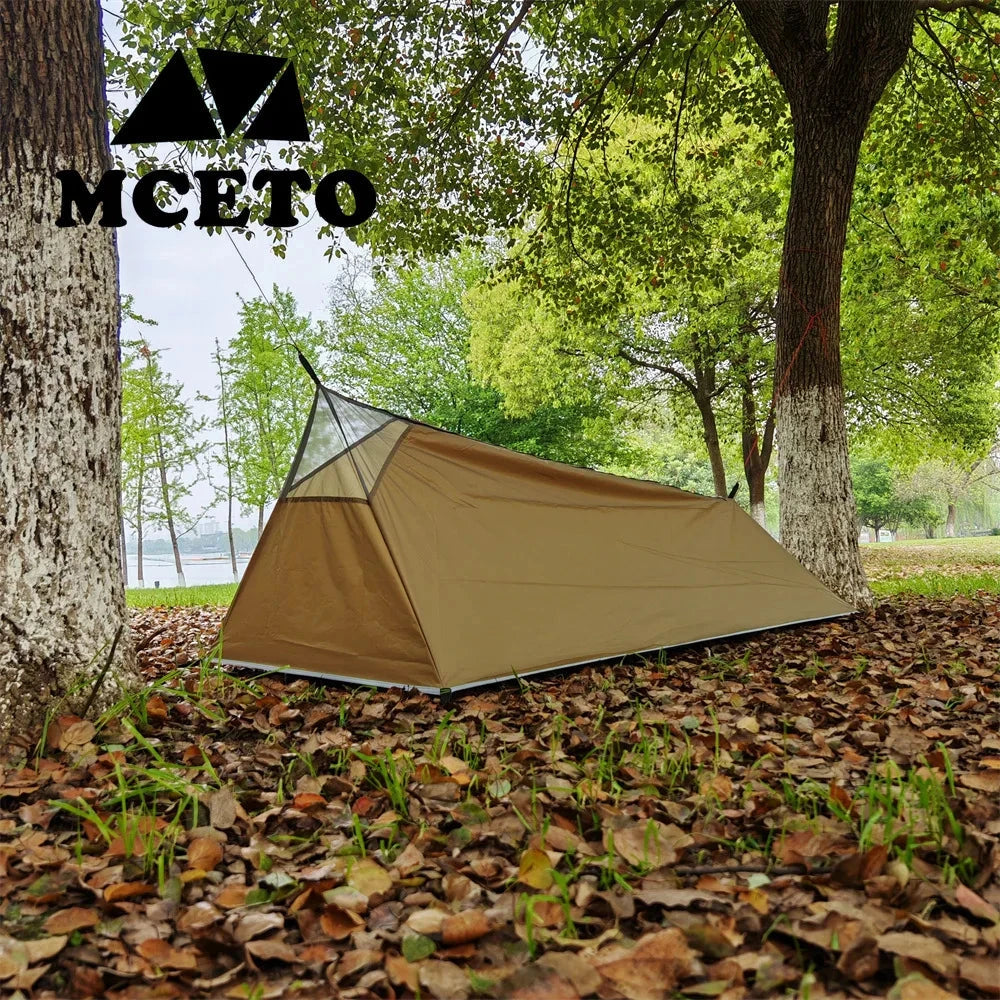 Poleless A-frame Tent Outdoor Ultralight Rodless Camping GlowCart