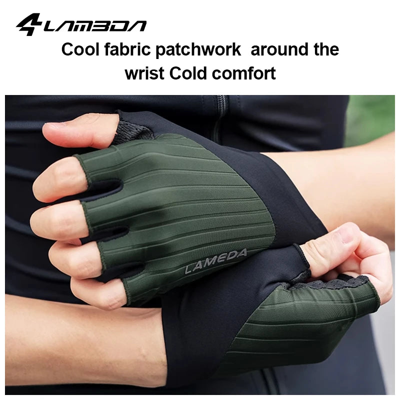 LAMEDA Cycling Gloves XRD Palm Pad Mountain Road Bike Gloves Men's Summer Bicycle Half Finger Gloves Riding Bicycle Accessories GlowCart