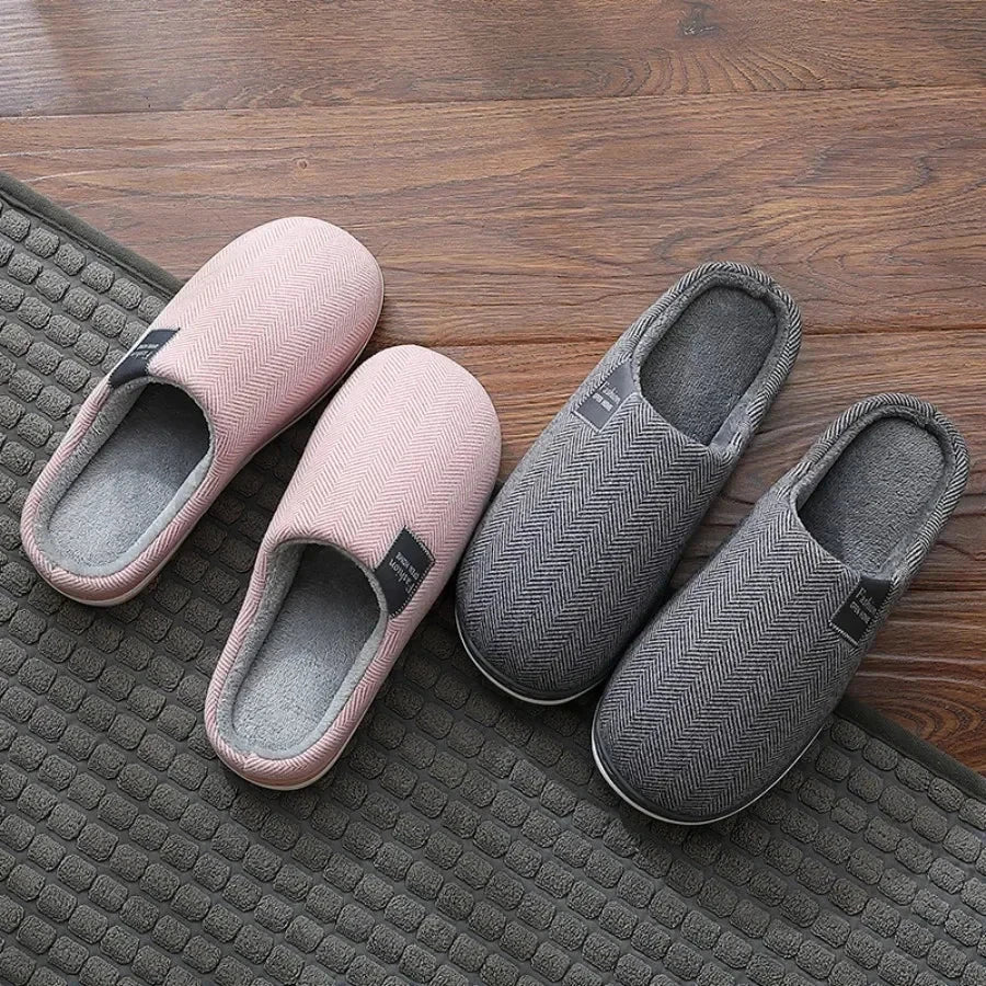 Men's Winter Home Slippers Casual Shoes Soft And Warm Home GlowCart