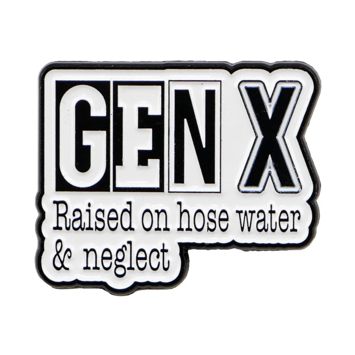 Gen X Humor Enamel Pin Quote Brooch Pines Lapel Pins Badge GlowCart