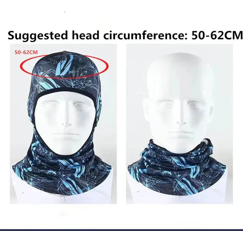 Summer Cool Balaclava Ice Silk Cycling Full Face Cap Sun GlowCart
