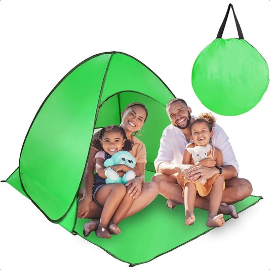 Beach Tent Pop Up Beach Tent Canopy Sun Shade Shelter AntiUV GlowCart