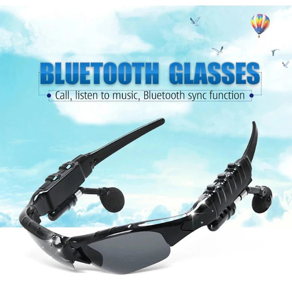 Stereo Earphones Wireless Headset with Mic Glasses GlowCart