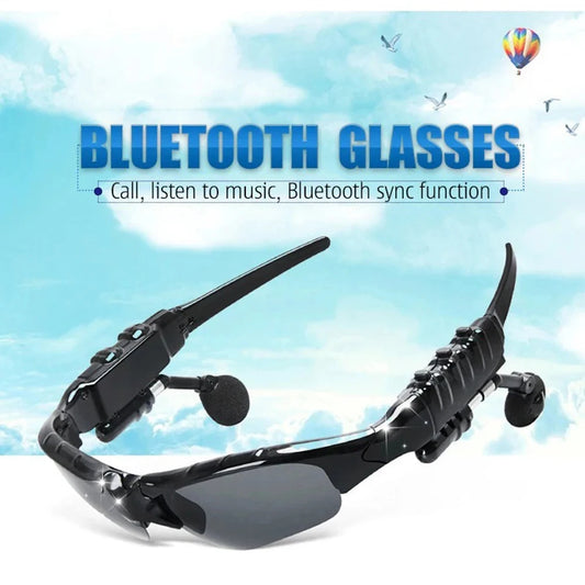 Stereo Earphones Wireless Headset with Mic Glasses GlowCart