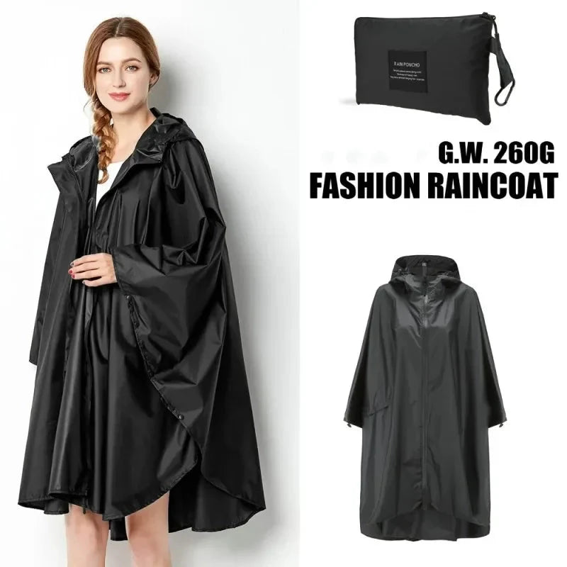 Hooded Rain Poncho Jacket Coat Waterproof Rain Poncho GlowCart