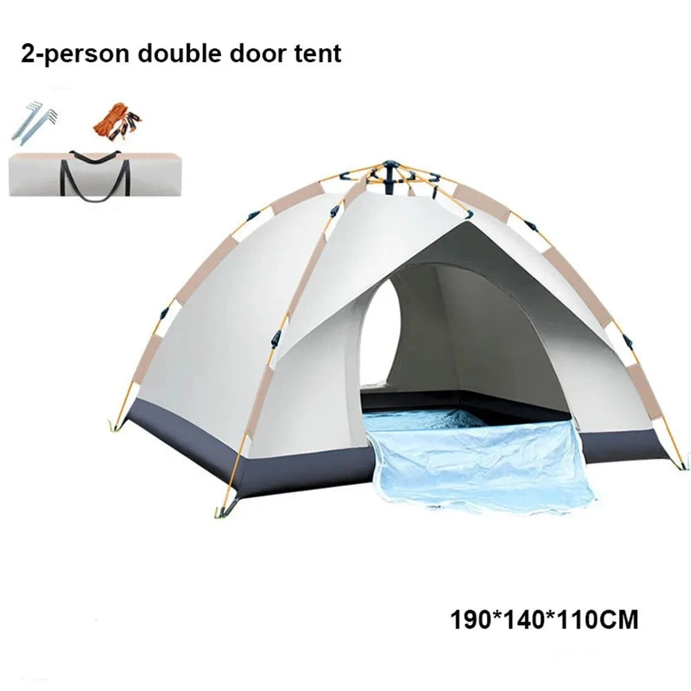 Portable Fully Automatic Tent Quick Opening Double Person GlowCart