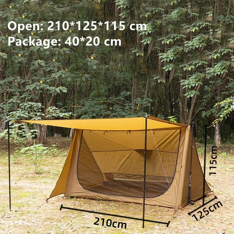 Smilodon-Ultralight Shelter Tent PU3000 Portable 1-2 Person GlowCart