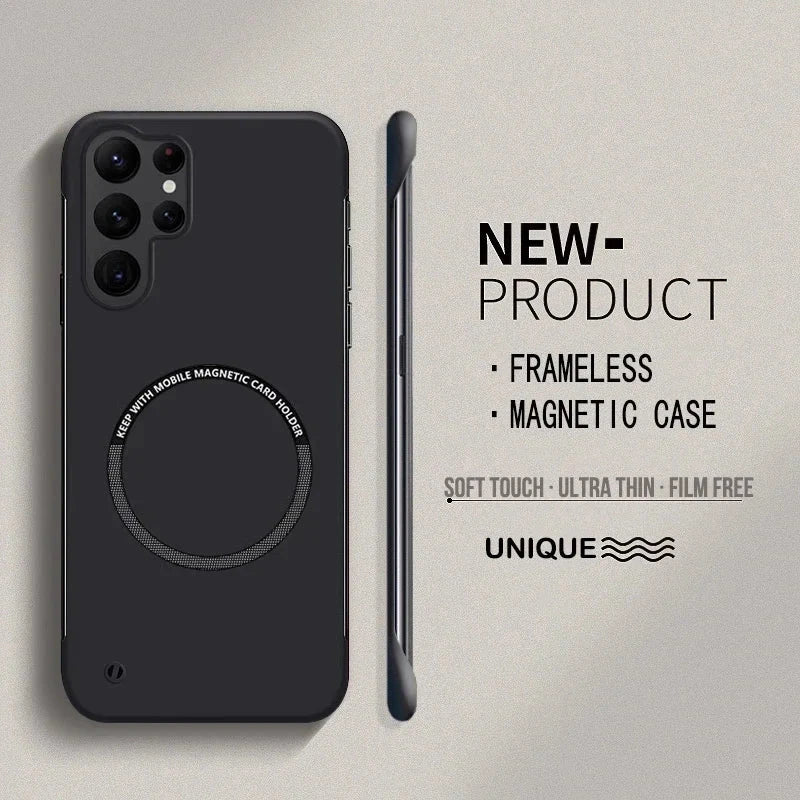 Ultra Thin Hard PC Magnetic Frameless Phone Case For Magsafe GlowCart