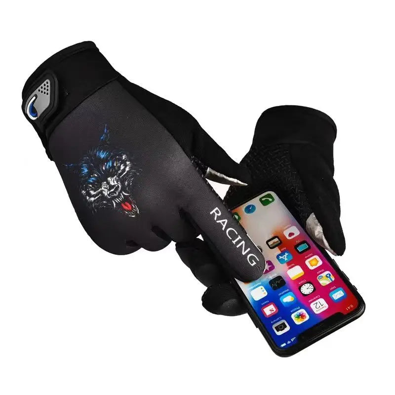 Cycling Gloves Men Anti-slip Full Finger Motorcycle Spring Autumn Gloves Hiking Fishing Touchscreen Outdoor Adventure Gloves GlowCart