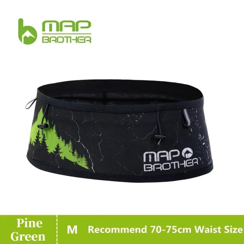 MAP BROTHER W1002 Hydration Running Belt Waist Pack Travel Money Bag Trail Marathon Gym Workout Fitness Mobile Phone Holder Bag GlowCart